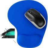 Boldy Silikon Jel Bilek Destekli Mouse Pad - Kaymaz Mouse Ped - Jel Mousepad - Silikon Fare Pedi Jel - Silikon Mousepad - Saks Mavi