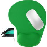 Boldy Silikon Jel Bilek Destekli Mouse Pad - Kaymaz Mouse Ped - Jel Mousepad - Silikon Fare Pedi Jel - Silikon Mousepad - Yeşil