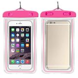 Boldy Su Geçirmez Telefon Kılıfı-Koruyucu Telefon Kılıfı-Waterproof-Sualtı Çekim-Cep Telefonu Su Geçirmez Koruyucu (Pembe)