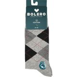 Bolero Erkek Dikişsiz Pamuk Çorap Baklava Desen Gri - 41 - 45