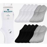 Bolero Erkek Görünmez Pamuk Çorap 12'li Mix - 36 - 40 - Karışık