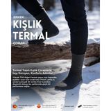 Bolero Erkek Kışlık Termal Çorap Antrasit - 41 - 45
