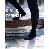 Bolero Erkek Kışlık Termal Çorap Siyah - 41 - 45