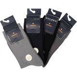 Bolero Erkek Premium Dikişsiz 12'li Modal Çorap Mix Asorti Noktalı Kare Desen - 38 - 41 - Karışık