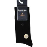 Bolero Erkek Premium Dikişsiz 12'li Modal Çorap Siyah Noktalı Kare Desen - 41 - 45