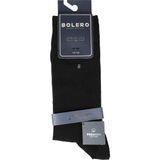 Bolero Erkek Premium Dikişsiz 12'li Pamuk Çorap Kare Siyah - 43 - 46