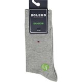 Bolero Erkek Premium Dikişsiz Bambu Çorap Gri Mini Baklava Desen - 41 - 45