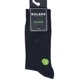 Bolero Erkek Premium Dikişsiz Bambu Çorap Lacivert Çarpı Desen - 41 - 45