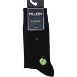 Bolero Erkek Premium Dikişsiz Bambu Çorap Siyah Iç Içe Kare Desen - 41 - 45