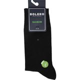 Bolero Erkek Premium Dikişsiz Bambu Çorap Siyah Mini Baklava Desen - 41 - 45