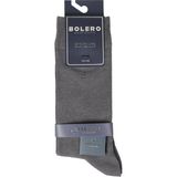 Bolero Erkek Premium Dikişsiz Pamuk Çorap Füme Renkli Kare Desen - 40 - 42