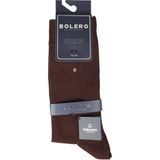 Bolero Erkek Premium Dikişsiz Pamuk Çorap Kahverengi Renkli Kare Desen - 40 - 42