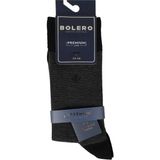 Bolero Erkek Premium Dikişsiz Pamuk Çorap Siyah Jakar Kare Desen - 43 - 46