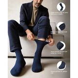 Bolero Erkek Premium Roll Top Lastiksiz Dikişsiz Bambu Çorap Lacivert - 43 - 46