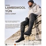 Bolero Erkek Yün Havlu Lambswool Çorap Antrasit - 41 - 45 - Füme