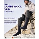 Bolero Erkek Yün Havlu Lambswool Çorap Lacivert - 41 - 45