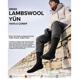 Bolero Erkek Yün Havlu Lambswool Çorap Siyah - 41 - 45