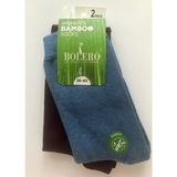 Bolero Kadın 2'li Bambu Soket Çorap - 36 - 39 - Mavi - Bordo