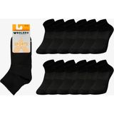 Bolero Kadın Dikişsiz Dry Fit 12'li Kısa Spor Çorap Siyah - 36 - 40