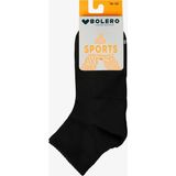 Bolero Kadın Dikişsiz Dry Fit Kısa Spor Çorap Siyah - 36 - 40