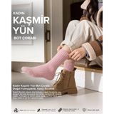 Bolero Kadın Kaşmir Yün Bot Çorabı Pembe - 36 - 40