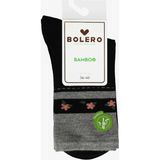 Bolero Kadın Premium Dikişsiz Bambu Çorap Konç Çember Siyah - 36 - 40
