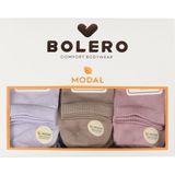 Bolero Kadın Premium Dikişsiz Modal Çorap 12 Li Set - 36 - 40 - Karışık
