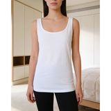 Bolero Kadın Premium Lyocell Kalın Askılı Atlet Beyaz - 2XL