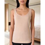 Bolero Kadın Premium Lyocell Kalın Askılı Atlet Ten - 2XL