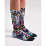 Bolero Old School Graffiti Tasarım Çorap - 41 - 45 - Çok Renkli