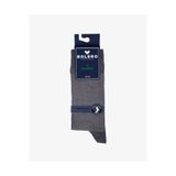 Bolero Premium Dikişsiz Yazlık Bambu Balıksırtı Desenli Füme Erkek Çorap