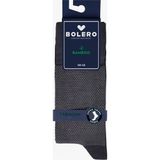 Bolero Premium Dikişsiz Yazlık Nokta Desenli Füme Bambu Erkek Çorap