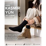Bolero Socks Bolero Kadın Kaşmir Yumuşak Yün Bot Çorabı - 36 - 40 - 01-Siyah