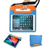 Bolete Yeni iPad 9. Nesil Kılıf, iPad 10.2 Kılıfı 2021/2020/2019, iPad 8./7. Nesil Kılıf, 10.5 inç iPad Air 3. Nesil/iPad Pro 2017 için Darbeye Dayanıklı Saplı Stand Çocuk Kılıfı - Mavi