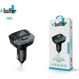 Bolfer Araç Içi Şarj Cihazı Çakmaklık Pd Girişli Fm Transmitter Bluetooth USB Type-C Hızlı Şarj Çıkışlı FM02 - Siyah