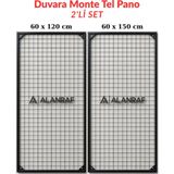 BölgeRaf Sık Telli Tel Raf - Tel Pano Stand, Duvar Askılığı Ikili Fırsat Set 60X120 cm ve 60X150 cm - Galvaniz