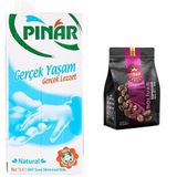 Bolivar Koyu Kavrulmuş Espresso Blend 1000g, Pınar Süt Yarım Yağlı 1 Lt Seti