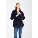 Bolivente Calina Lacivert Regular Fit Premium Kaşe Ceket
