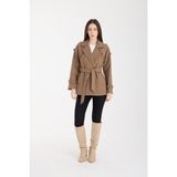 Bolivente Calina Vizon Regular Fit Premium Kaşe Ceket - XL