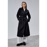 Bolivente Victoria Siyah Kemerli Regular Trençkot - XL