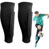 Bolivia's Futbol kaval koruyucuları, 2'li paket baldır koruma ekipmanı, futbol kaval koruyucu çoraplar, köpük dolgulu, futbol maçları, koşu, jogging ve bisiklet için baldır sıkıştırma kolluğu