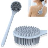 Bolivia's Silikon Vücut Fırçası, Uzun Saplı Banyo ve Duş Fırçası, BPA İçermeyen Çift Taraflı Sırt Fırçası, Cilt Peeling ve Masaj için Duş Fırçası