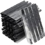Bolivia's Tüpsüz Lastik Tamir Seti, 50 Adet 100mm x 6mm Siyah Acil Durum Tüpsüz Lastik Tamir Şeritleri Seti, Araba ve Motosiklet Lastikleri İçin Kauçuk Tamir Aleti