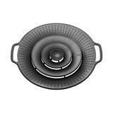 Bolla Taşma Koruması | Tavalar Sıçrama Koruması ve Silikon Buhar Parçası | Tencere ve Tavalar Için Taşma Koruması, Çap 19 Ila 28 Cm, 230 °c'ye Kadar Isıya Dayanıklı