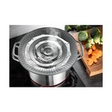 Bolla Taşma Koruması | Tavalar Sıçrama Koruması ve Silikon Buhar Parçası | Tencere ve Tavalar Için Taşma Koruması, Çap 19 Ila 28 Cm, 230 °c'ye Kadar Isıya Dayanıklı - 2'si 1 Arada - 0,1 kg