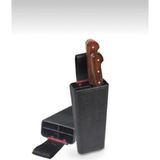 Bölmeli Bıçak Kütüğü Kasap Kütüklük Kemer Askılı 22X9CM