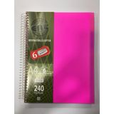 Bölmeli defter 6 bölmeli kareli 240 yaprak