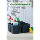 Bölmeli Deterjanlık Organizer Füme