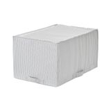 Bolmeli Saklama Kutusu Hurc Olcu 34X51x28 Cm Meridyendukkan Gri-Beyaz Kareli Duzenleme Kutusu