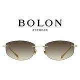 Bolon BV1050-A62 Genç Kadın Geometrik Çerçevesiz Titanyum UV400 Güneş Gözlüğü - Kahverengi